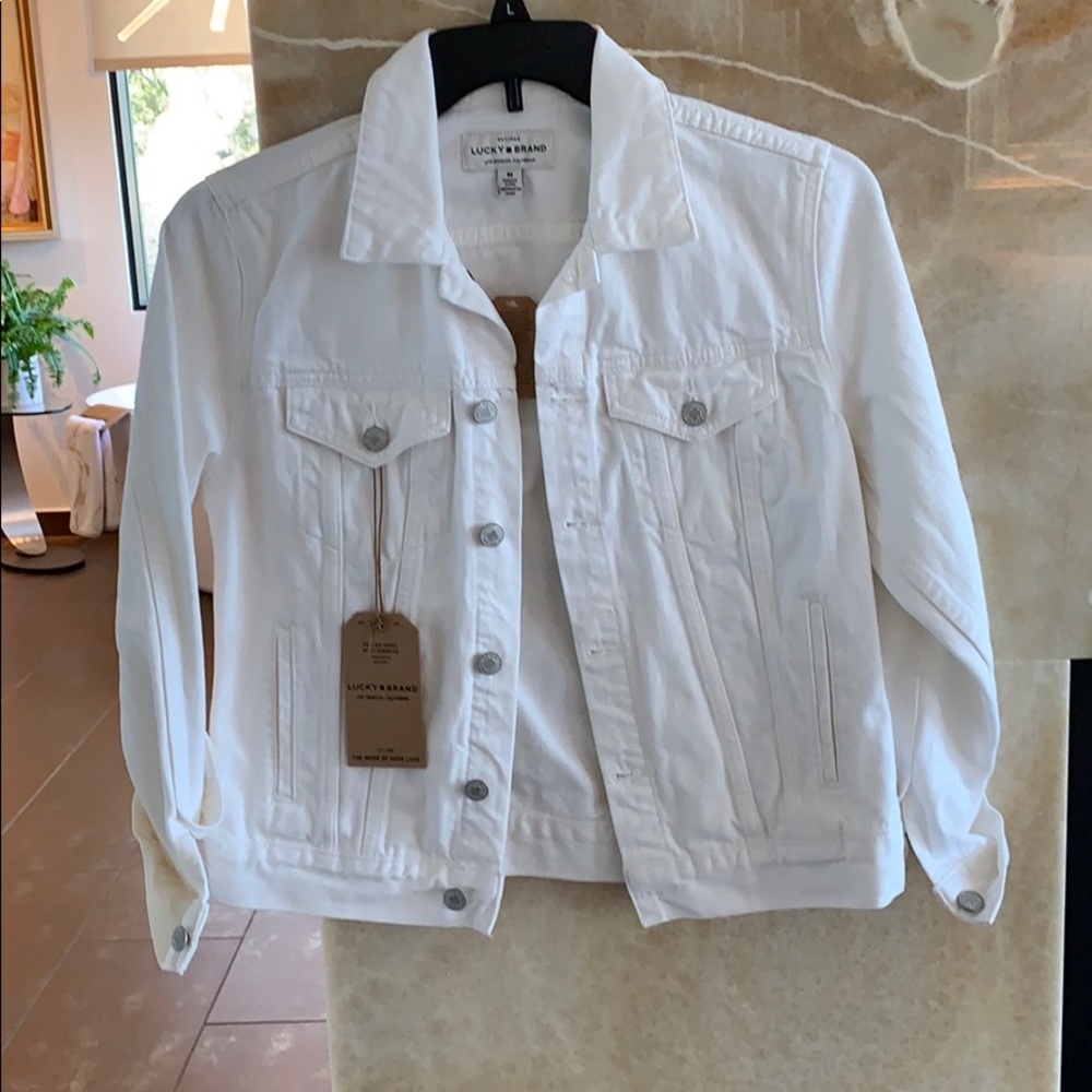 Lucky Brand White Denim Jacket
